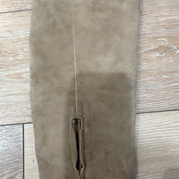 Tan Suede Over-the-Knee Boots - Picture 13 of 16